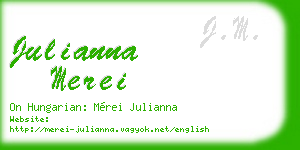 julianna merei business card